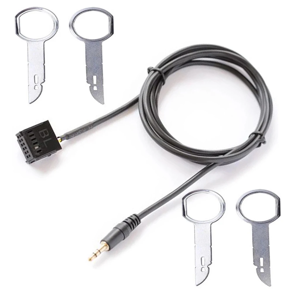 AUX In Adapter And 4 Removal Pins Tools For Ford FIESTA FOCUS 6000CD AUX-IN Cable Stereo Audio Equipment | Автомобили и мотоциклы