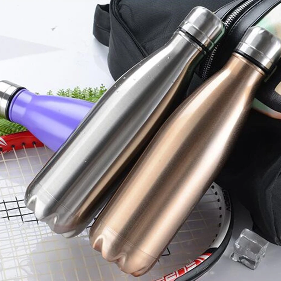 500ml Double wall Stainles Steel Water bottle Thermos keep Hot and Cold Insulated Vacuum Flask for Sport | Дом и сад