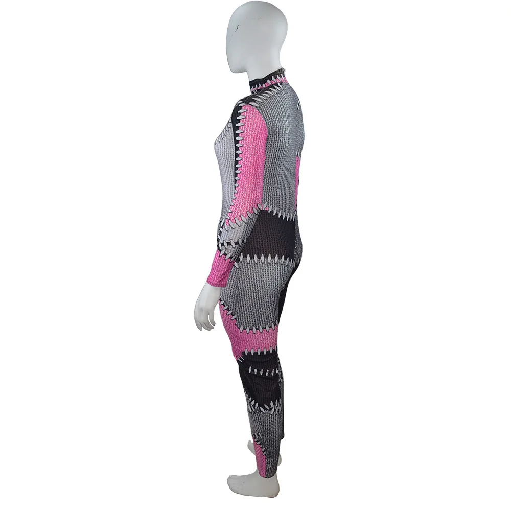 The Nightmare Before Christmas Jack Skellington Fullbody Sally Zentai Suit cosplay Costumes Kids Adult men Jumpsuit Rompers |