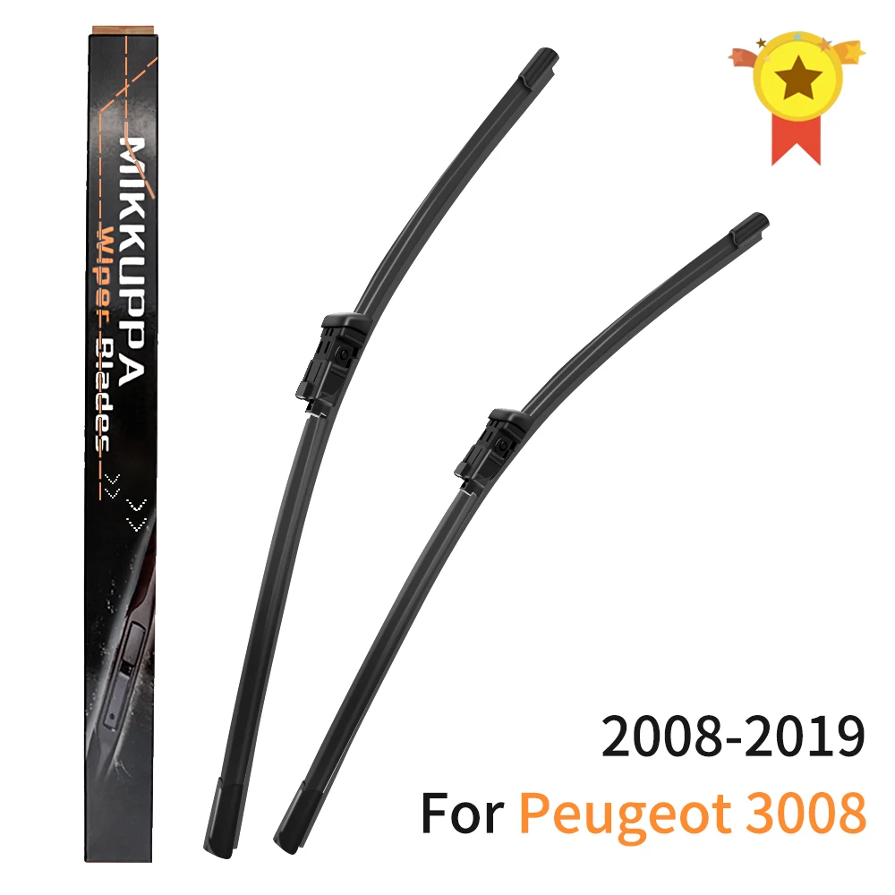 Щетки стеклоочистителя Mikkuppa для Peugeot 3008 2008 2019 ветровое стекло из натуральной