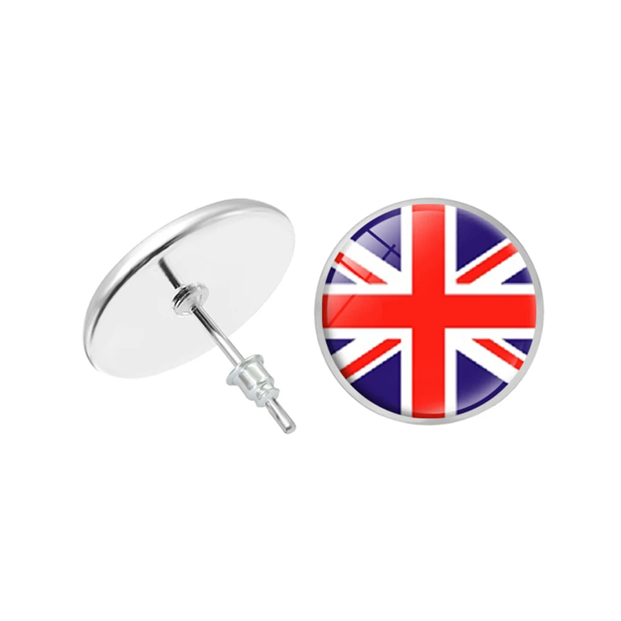 Великобритания национальные серьги с флагом Англия Wales Scotland Северная Ирландия