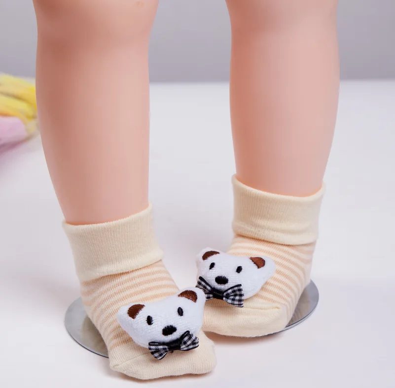 Носки для новорожденных носки для маленьких мальчиков от 0 до 12 месяцев, носки для девочек детские носки хлопковые нескользящие носки - Цвет: 9
