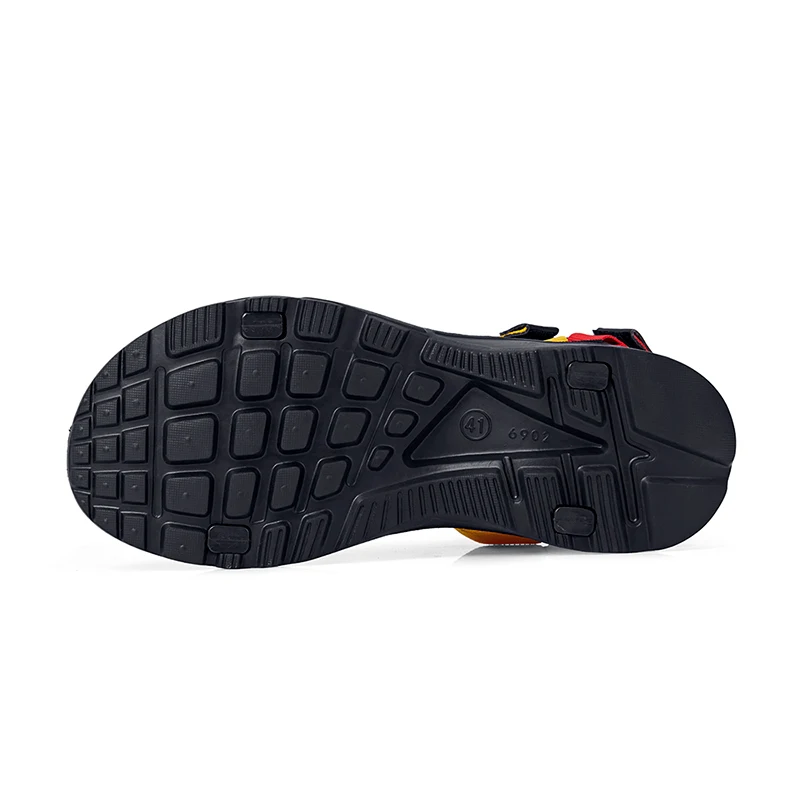

WEH 2020 trend Men's Sandals Summer Beach Outdoor Water Shoes Large Size Flip Flops Flat Light Hook Loop Casual Slippers Shoes