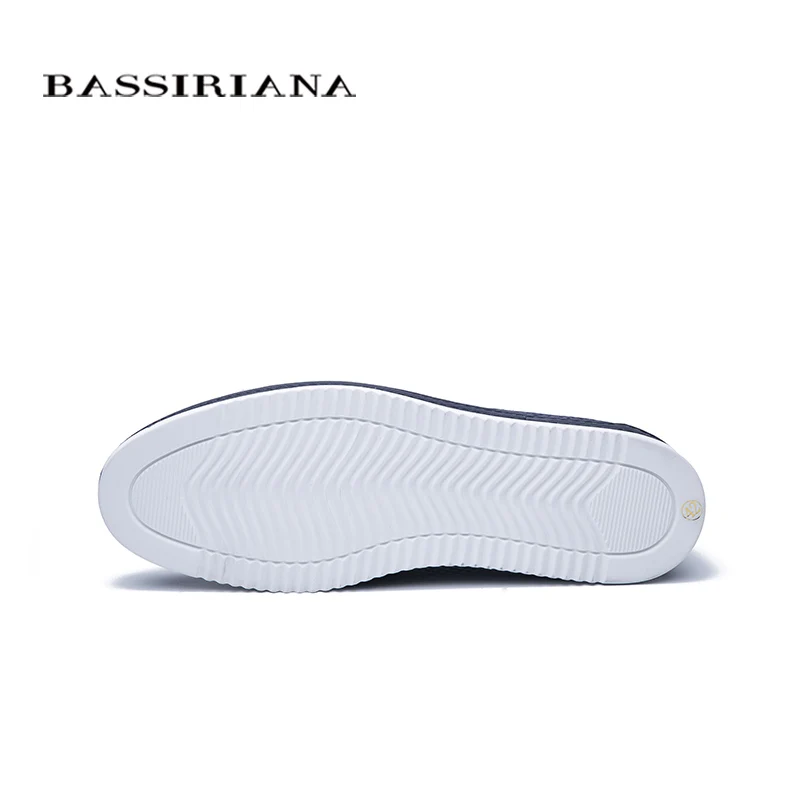 Bassiriana2020 summer new leather men's shoes hollow breathable casual comfortable | Обувь