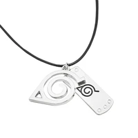 anime series silver konoha guardian forehead sweater chain necklace accessories jewelry