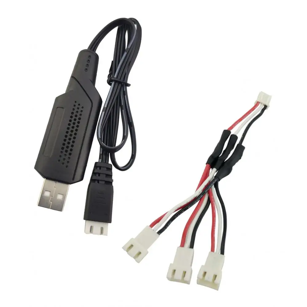 

Lots 1 Foldable Quadcopter USB Charger + 3 in 1 Cable 7.4V Lithium Battery