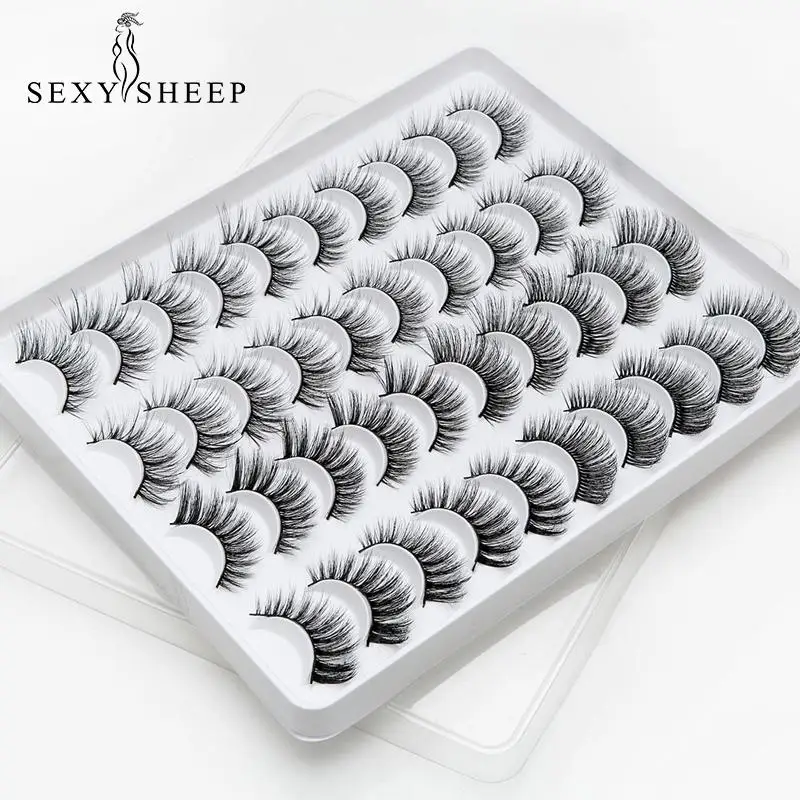 SEXYSHEEP 5/20 пар 3D норковые накладные ресницы натуральные длинные Объемные Накладные