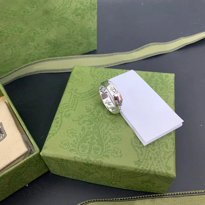 925 пробы Серебряное кольцо роскошного бренда изысканное Оригинальное ретро