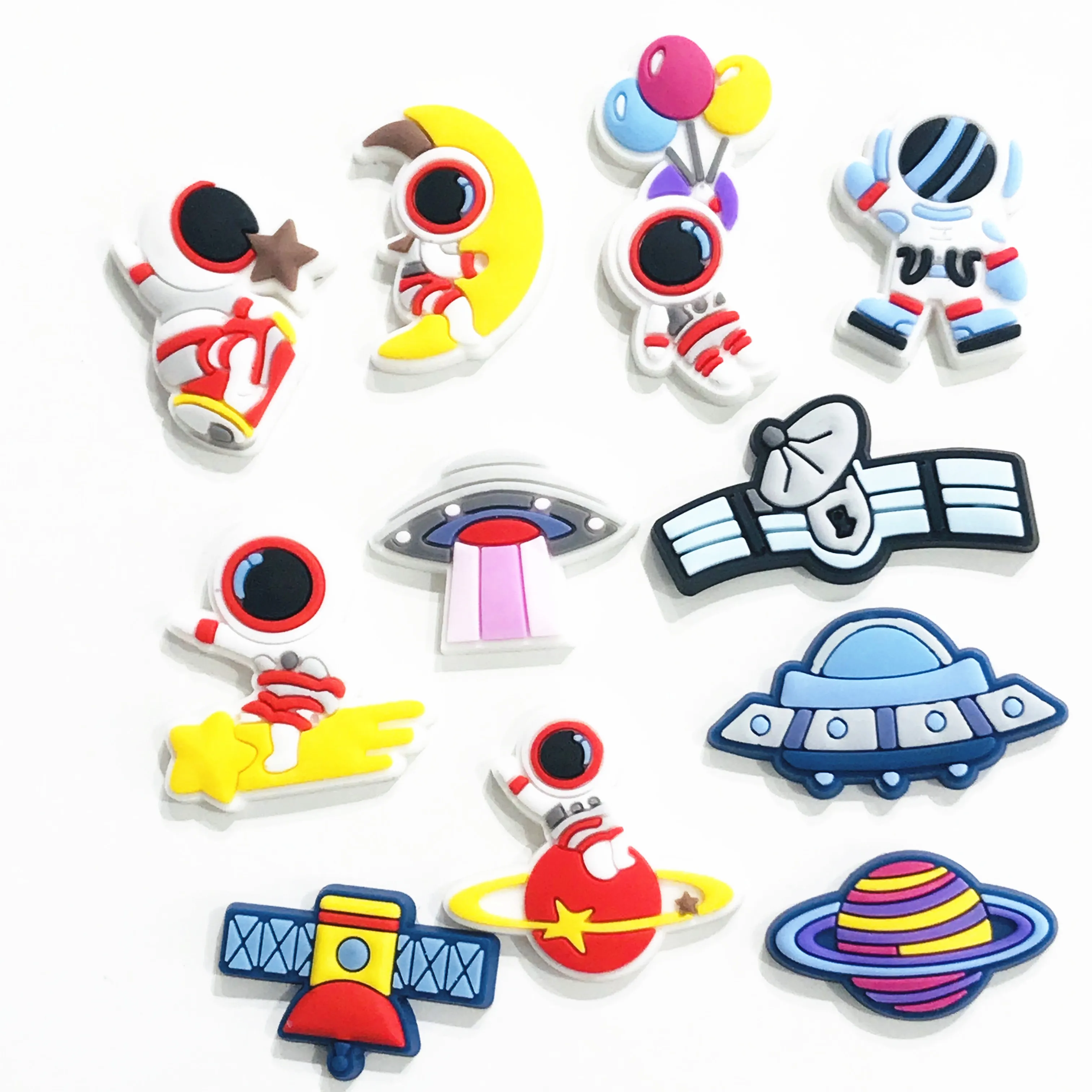 

1Pcs Astronaut Space PVC Shoe Charms Garden Shoes Accessories Adornment Fit Holes Wristbands Backpack Party Gift