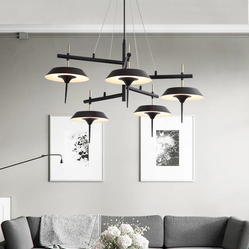 

Nordic living room lamp light luxury round dining room chandelier modern simple household bedroom lamp lighting