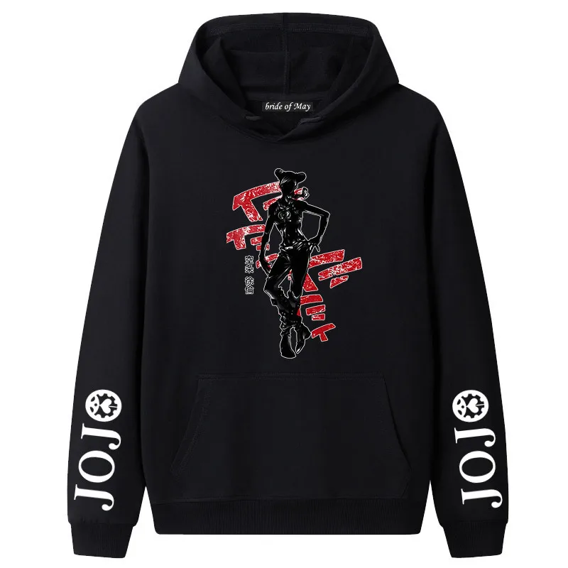 

Anime JoJo Bizarre Adventure Stone Ocean Hoodie Men/Women Casual Student Sweatshirt Streetwear Harajuku Unisex Pullover Tee Top