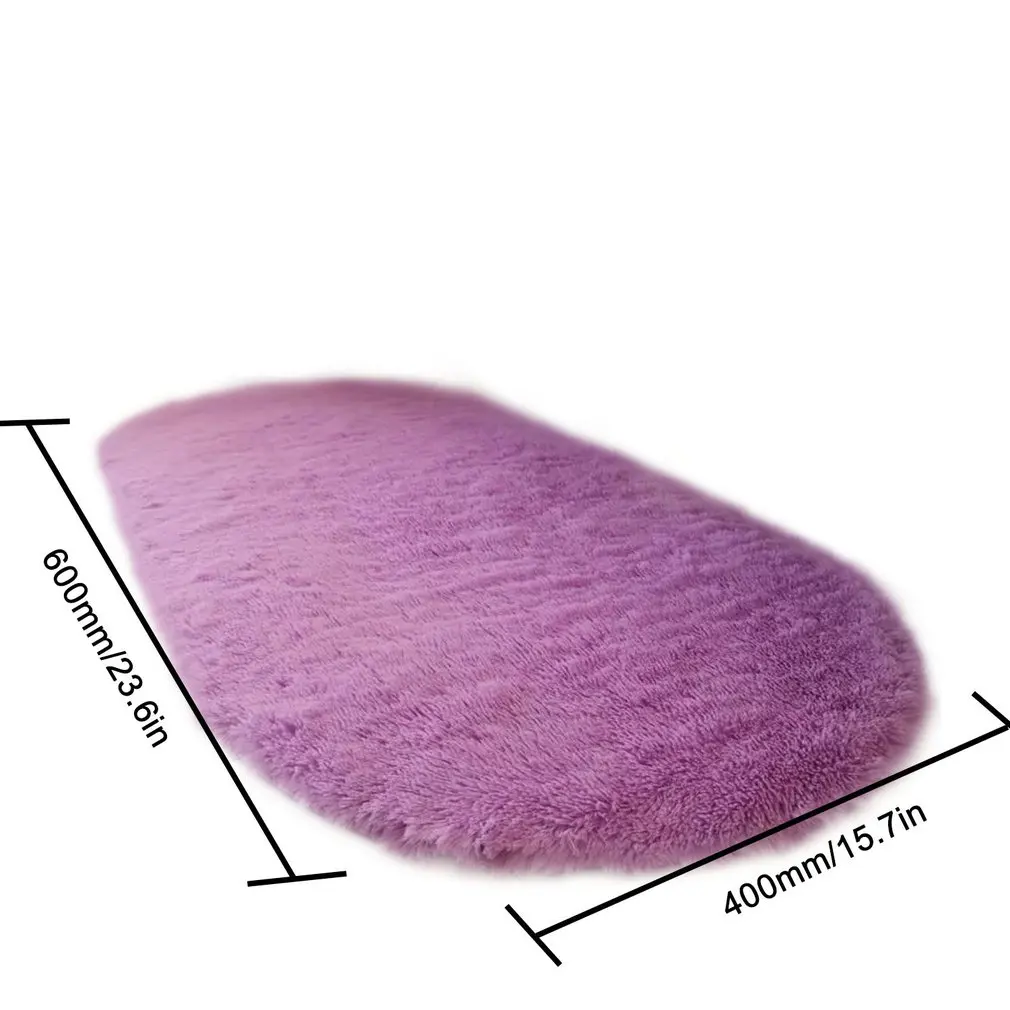 

Fluffy Oval Carpets For Living Room Decor For Bedroom Shaggy Area Rug Modern Mats Faux Fur Rugs Kids Room Long Plush Rugs
