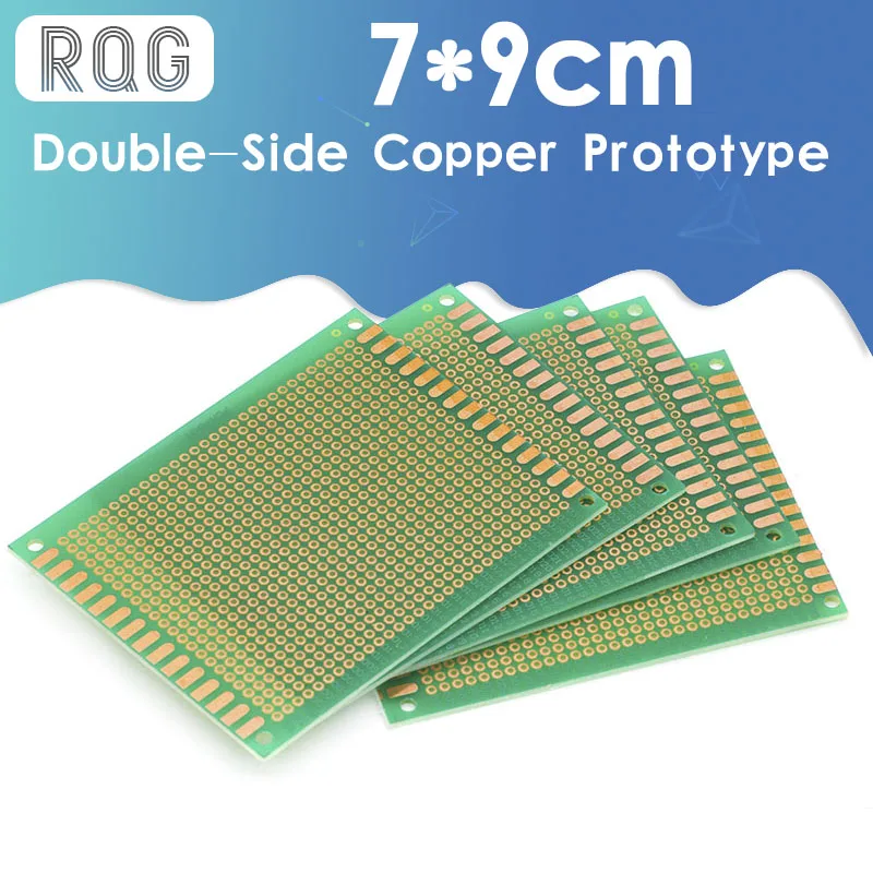 

Двухсторонний медный Прототип pcb 7x9 см, универсальная плата для Arduino