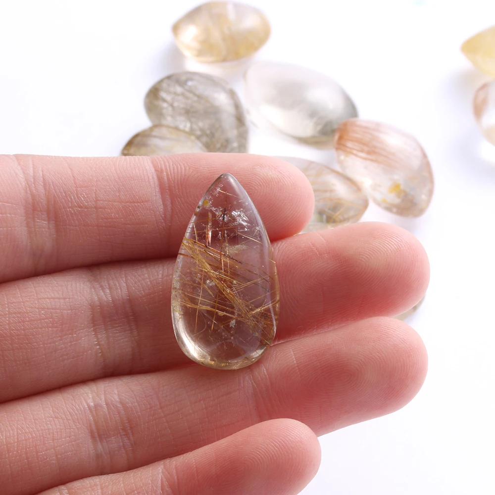 1 шт. натуральный цитрин жёлтый кристалл для волос rutilaed Quartz Hairstone полированные