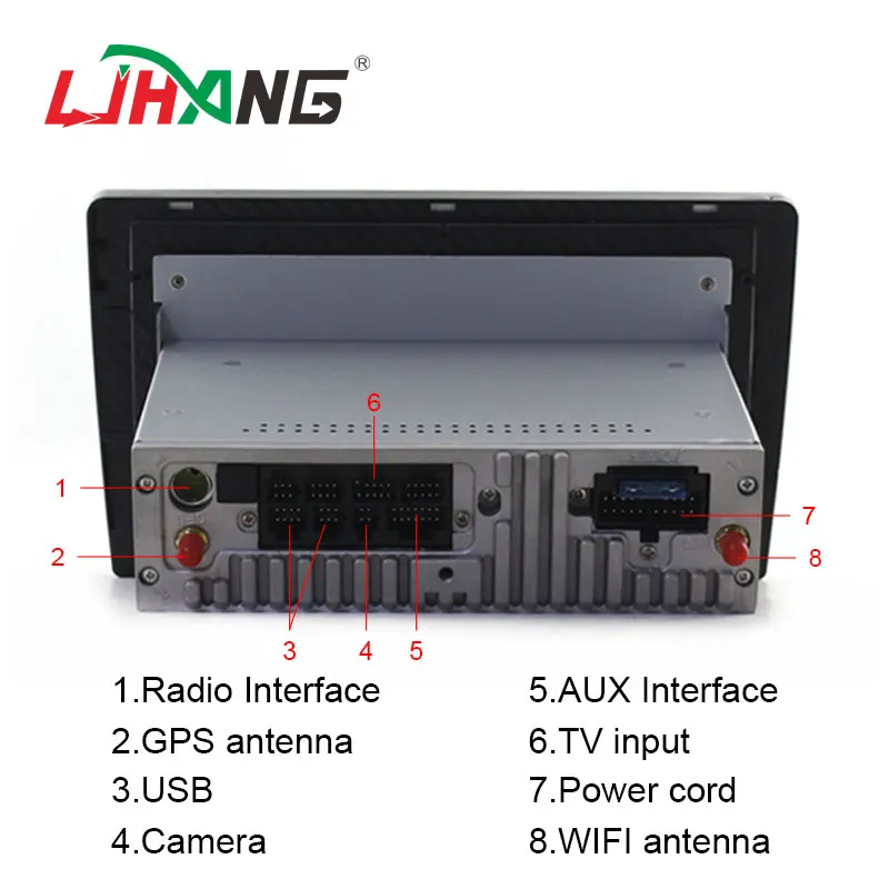 LJHANG 10 1 дюймов Android 9 0 Автомобильный DVD плеер для TOYOTA Highlander 2014 2015 WIFI Мультимедиа Din