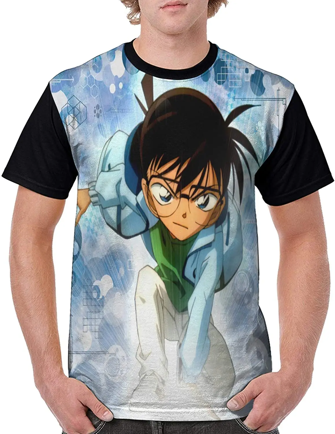 

Detective Conan Man"s T-Shirt Men"s Crew T-Shirt Running Workout Tee Top Dry-Fit Moisture Wicking
