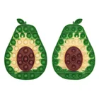 Игрушки-авокадо для взрослых и детей, антистрессовые игрушки для расслабления при аутизме, поп It, зеленый цвет