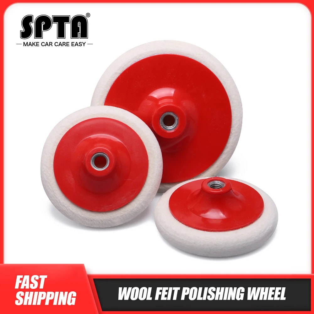 SPTA 4 дюймовые/5 дюймовые/6 дюймовые полировальные прокладки из шерстяного войлока