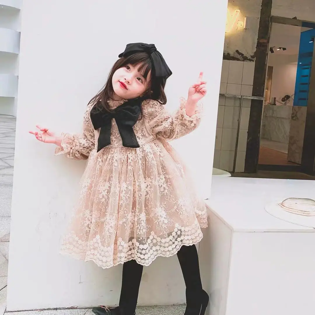 Пальто для девочек приталенное Стеганое пальто в британском стиле хлопковое 2019