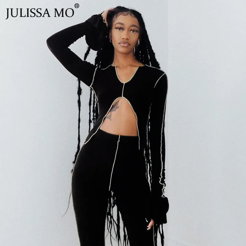 Julissa Mo комплект из 2 предметов женский сексуальный топ с v образным вырезом и
