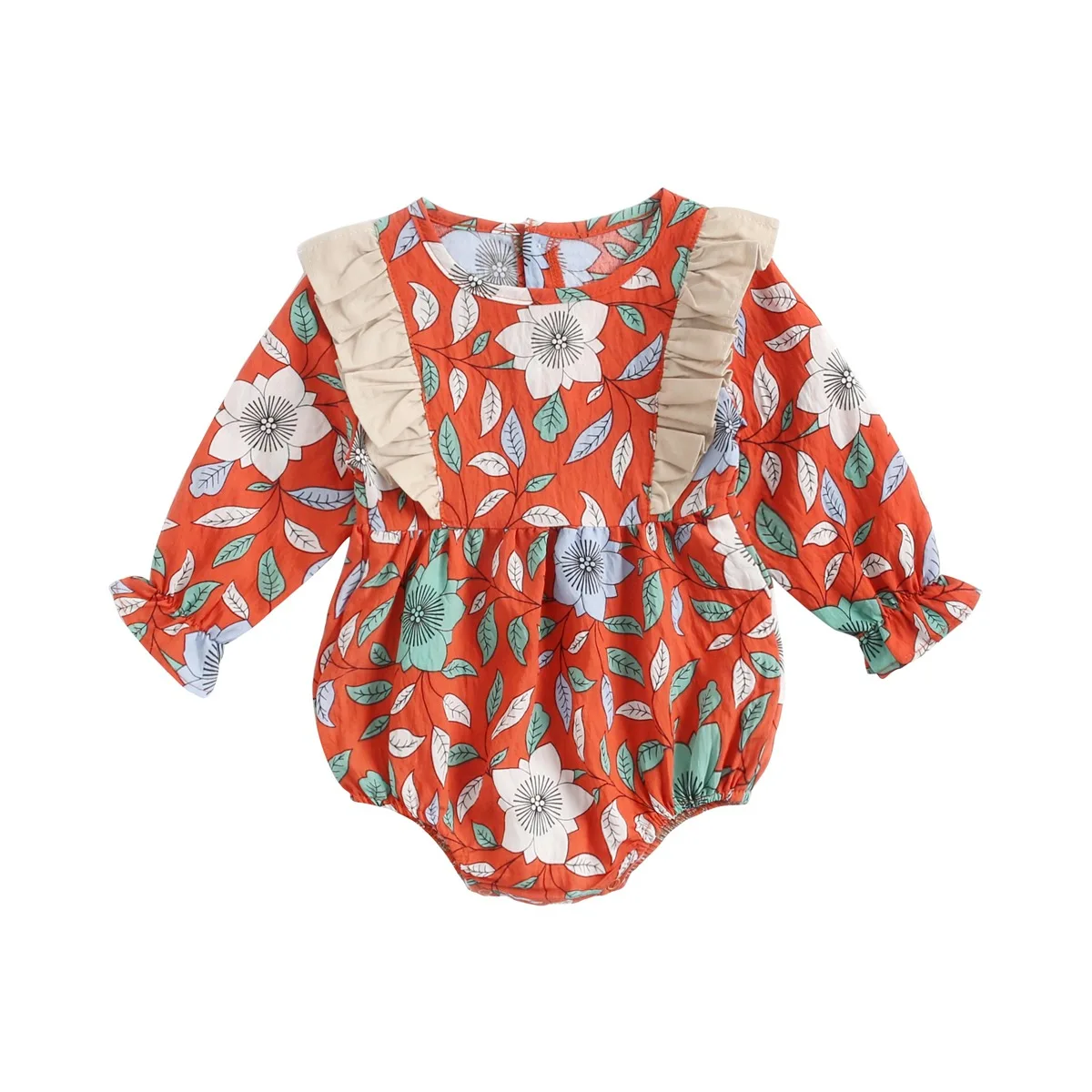 

Newborn clothes baby clothes autumn children's clothes floral baby clothes long sleeve jumpsuit