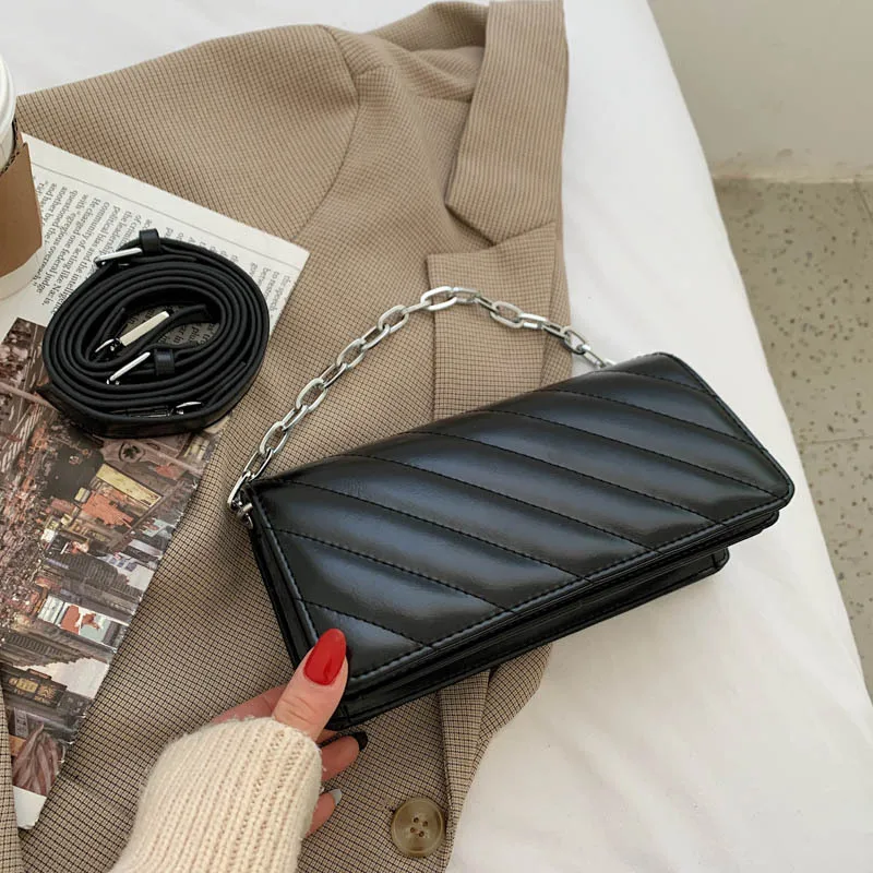 

Brand Bag Female 2021 Designer New Fashion Texture Chain Portable Small Square Bag Wild Atmosphere Single Shoulder Messenger Bag