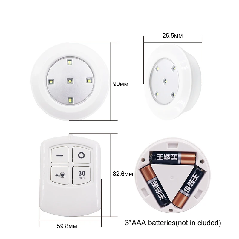 Затемняемый Светодиодный светильник под шкаф для спальни гардероб кухонный