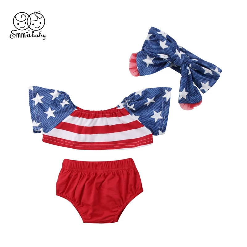 Meihuida/Модный летний топ для новорожденных девочек от 0 до 24 месяцев комплект