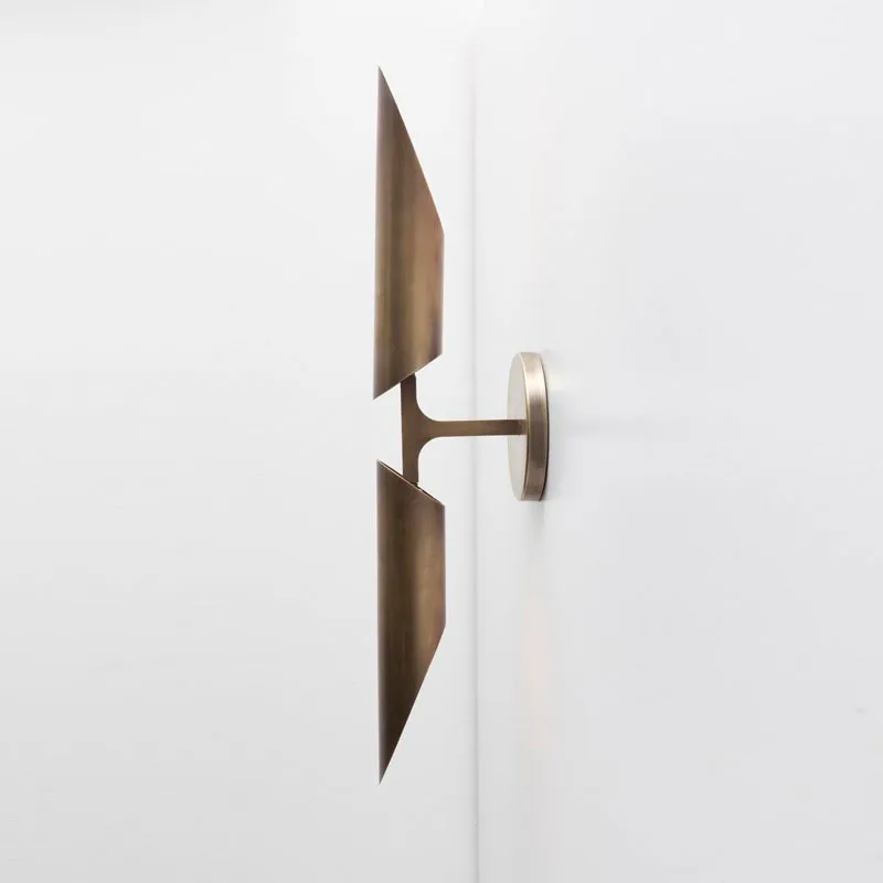 Современный стеклянный настенный светильник Золотой светодиодный светильники