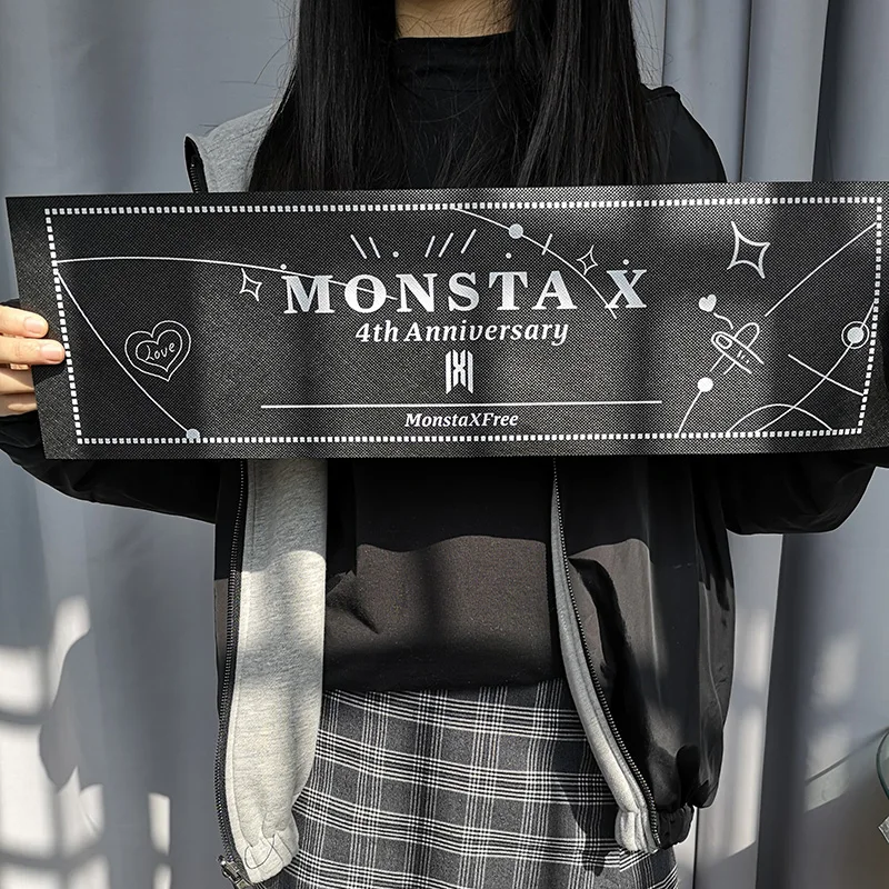 Kpop Monsta X нетканый материал 4 й юбилей новый альбом FOLLOW Find You Banner Gwon I.M JOOHEON MINHYUK