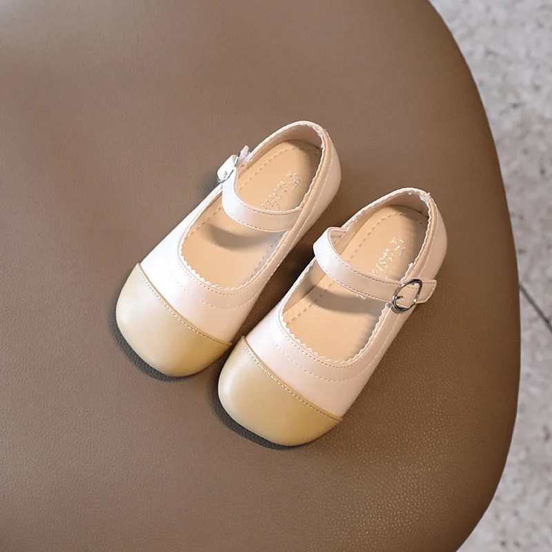 

Туфли детские для выступлений, мягкая подошва, искусственная кожа, плоская подошва, прострочка, для вечеривечерние, большие студентки