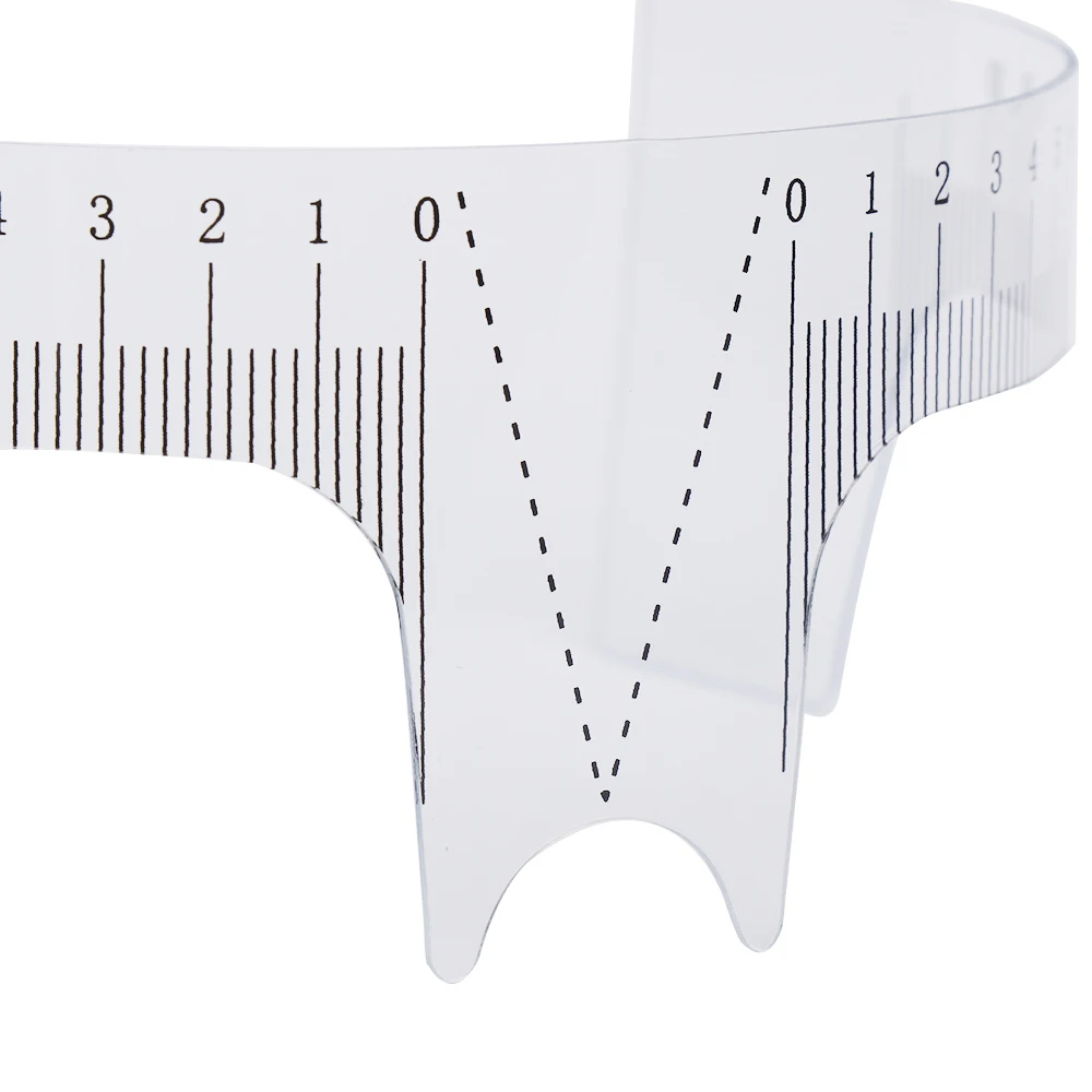 10 шт. многоразовая полупостоянная линейка для бровей инструмент измерения