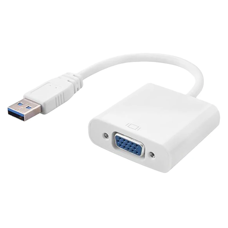 1080P USB3.0 для VGA видео изображения дисплей внешний адаптер без драйвера кабель Windows