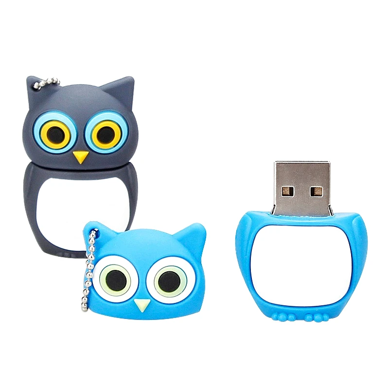 USB флеш-накопитель с милыми животными, 64 ГБ, флешка с рисунком совы, 8 ГБ, флеш-карта памяти, 16 ГБ, USB флешка, 32 ГБ, креативный специальный подарок
