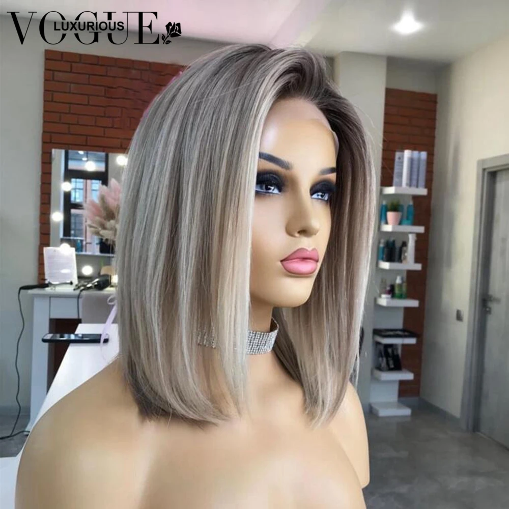 Парики из человеческих волос ледяной блонд бразильские Натуральные Прямые