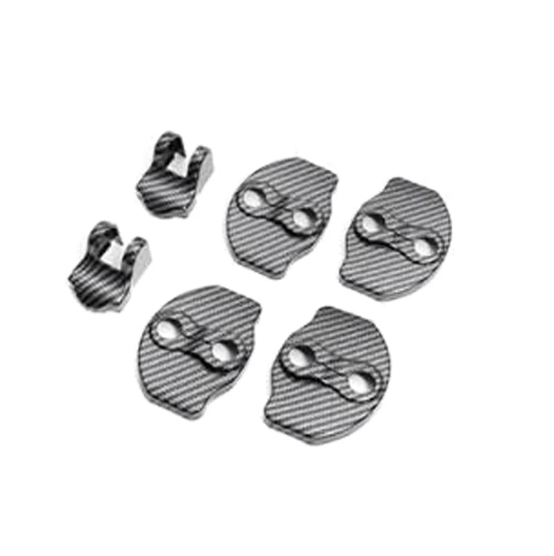 

Нержавеющая крышка для дверного замка Tesla Model 3, Автомобильный Дверной замок из АБС-пластика, защитная крышка, наклейка, аксессуары