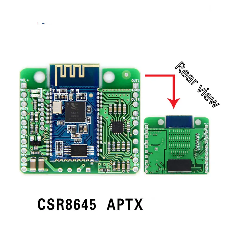 

DC 12V/5V CSR8645 APT-X Lossless Music Hifi 4.0 Receiver Board Amplifier Module for Audio Car Amplifier Speaker