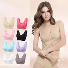 Бюстгальтер женский кружевной без косточек, однотонный бесшовный Бралетт с чашками пуш-ап, с передней застежкой, большие размеры, 8 цветов