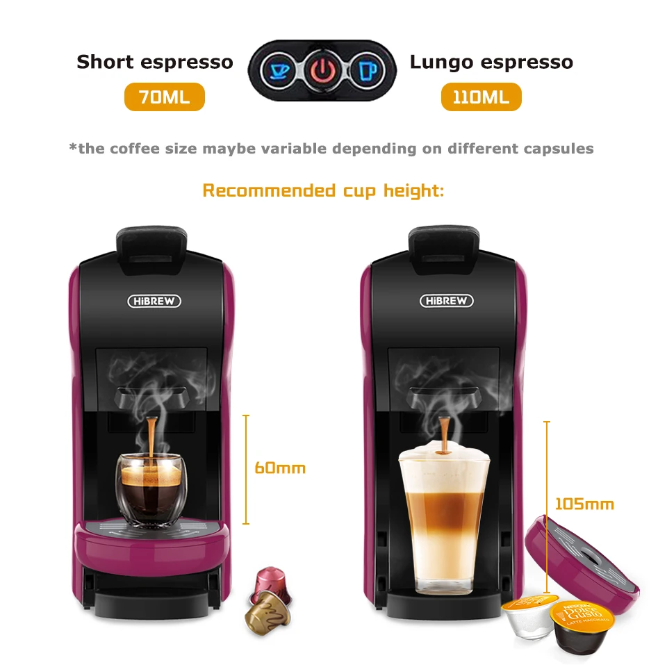 HiBREW Clearance link coffee machine Ns maker automatic espresso Capsule Nexpresso | Бытовая техника