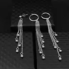 KPOP ДНК для женщин и мужчин корейские длинные металлические висячие серьги с кисточками цепочка Bangtan нержавеющие серьги-гвоздики клипсы в стиле панк ювелирные изделия в подарок висячие серьги