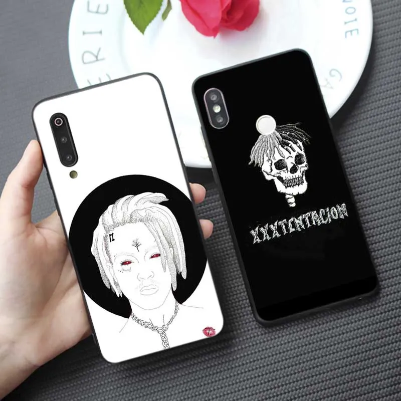 Soft Silicone Phone Case for samsung galaxy a50 a70 a30 a40 a20 s8 s9 s10 plus Rap Singer Xxxtentacion MC Sad 17 | Мобильные