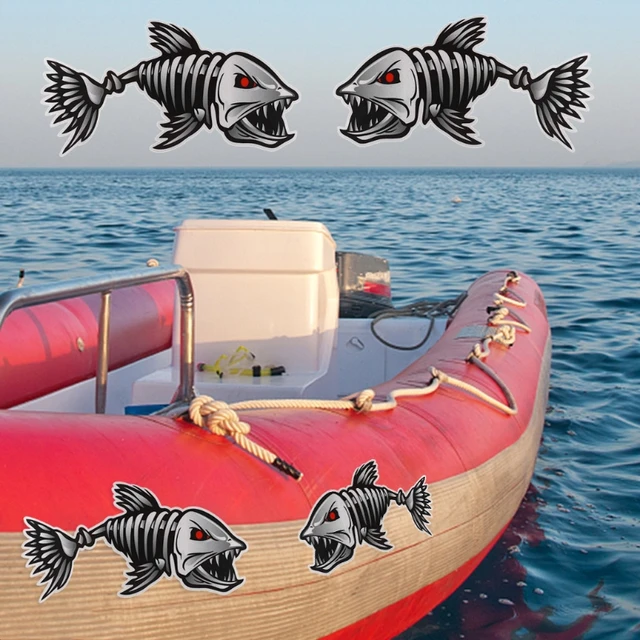 2Pcs/Set Decals Sticker for Canoe Kayak Boat Fishing Canoe Graphics Car  Reflective Graphics Sticker Accessories - AliExpress