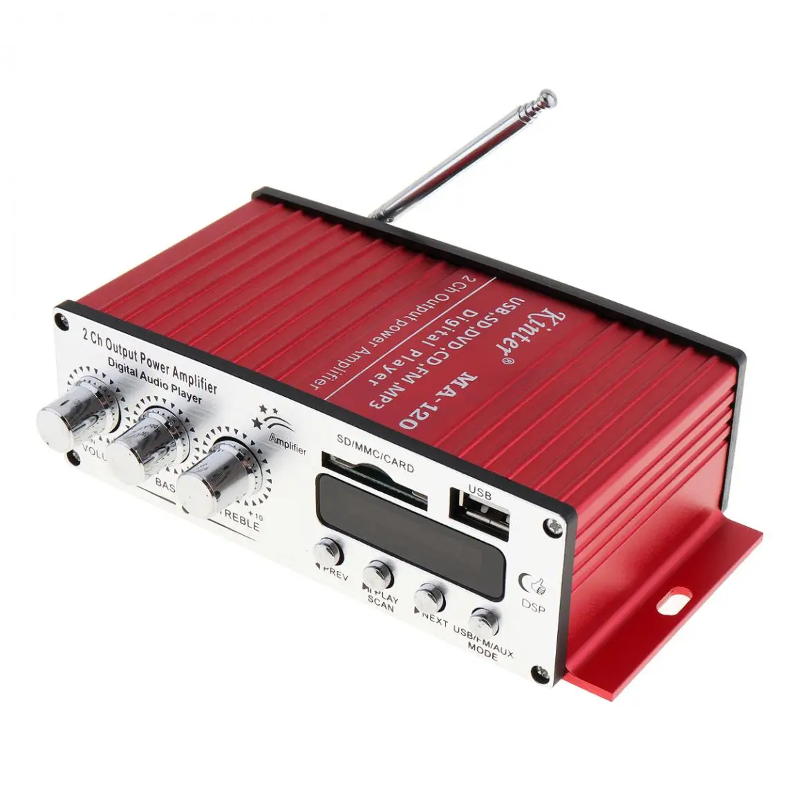 Kinter MA-120 12 В 2CH HIFI автомобильный усилитель мощности fm-радио стерео музыкальный плеер Поддержка USB SD DVD MP3 вход для авто мотоцикла