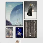 Винтажные постеры с изображением сказок Кей Нильсен, Картина на холсте с востока от солнца и Запада от Луны, принты для детской, настенное художественное украшение
