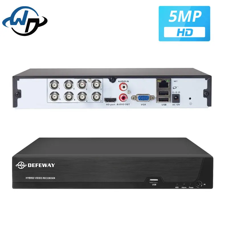 DEFEWAY 8CH HD 5.0MP DVR Регистраторы домашнего видеонаблюдения камера системы