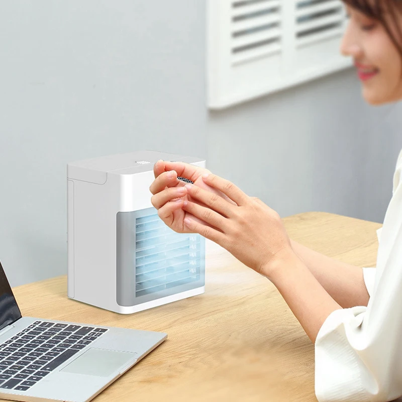 Air Cooler Three-Speed Adjustable Quiet Large Volume Humidification Spray Cooling Fan For Desktop Or Room | Бытовая техника