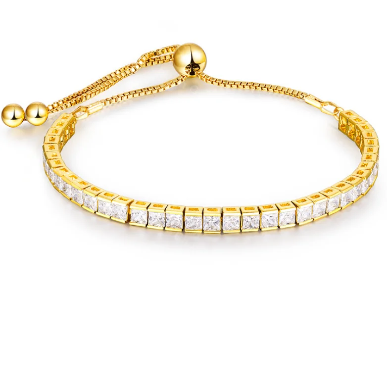 Роскошные женские и мужские браслеты ANGLANG из цепи для тенниса ювелирные изделия