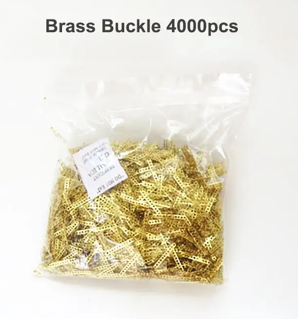 brass buckle 4000pcs Желтая SMT Двусторонняя лента для сращивания 8 мм 12 мм 16 мм 24 мм прямоугольная лента для соединения с пленкой - Цвет: brass buckle 4000pcs