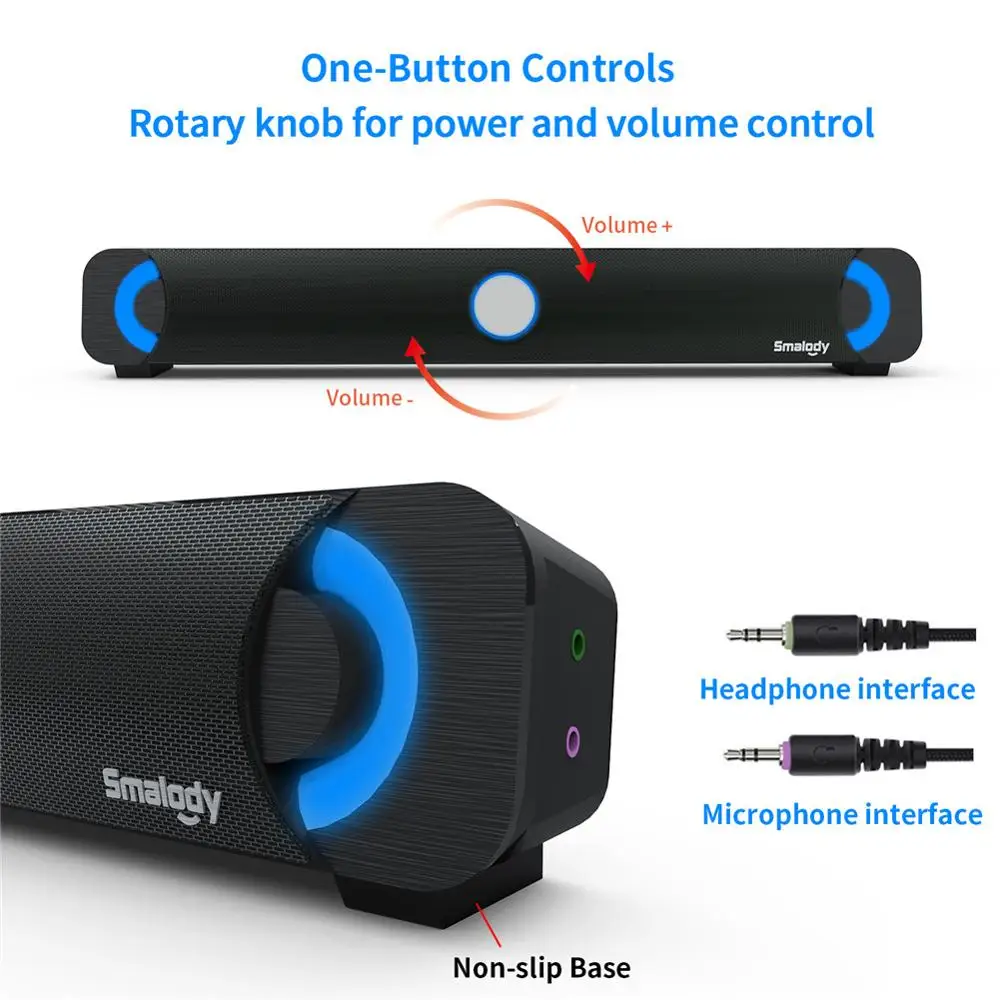 Новый проводной динамик с светодиодный звуковой панелью сабвуфер s для ТВ