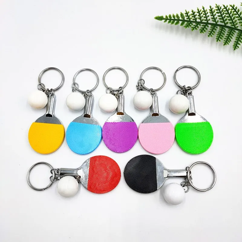 2020 новый спортивный брелок мини пинг-понг модель для настольного тенниса брелки